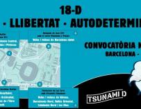 Cartel Tsunami Democrátic Camp Nou