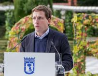 El alcalde de Madrid, José Luis Martínez-Almeida, participa en la presentación del programa de actividades Madrid Green Capital, en Madrid (España) a 24 de noviembre de 2019.