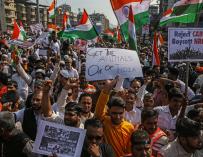 Protestas en India. / EFE