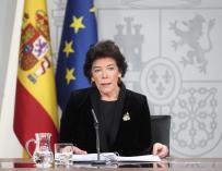 Fotografía Isabel Celaá, último Consejo de Ministros / EFE