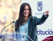 La vicealcaldesa de Madrid, Begoña Villacís, interviene en un acto de homenaje del Ayuntamiento de Madrid a la Constitución Española en la Plaza de Chamberí, en Madrid (España), a 5 de diciembre de 2019.