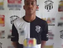 Fotografía de Vitor da Silva Ferreira, futbolista de 16 años que murió durante un partido.