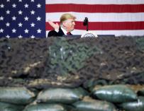 Donald Trump visita a las tropas de EEUU en Afganistán. /Europa Press