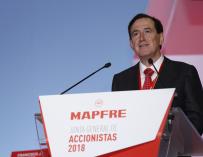 El presidente de Mapfre, Antonio Huertas, en junta de accionista.