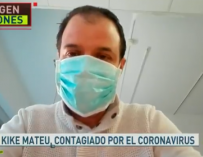 Fotografía de Kike Mateu, periodista de 'El Chiringuuito0 infectado por el coronavirus.