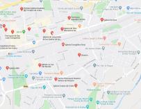 Mapa iglesias evangelistas Torrejón