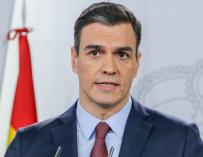 Pedro Sánchez da la cara tras el consejo de ministros de urgencias por el Covid-19. /EP