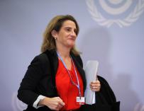La ministra española para la Transición Ecológica en funciones, Teresa Ribera. / EFE