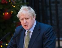 Boris Johnson, en su discurso en Downing Street