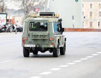 Militares de la UME se deslplegan en Madrid el 15 de marzo de 2020