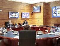 Consejo de ministros celebrado en el búnker de Moncloa