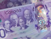 Billete conmemorativo del Banco de Canadá. /L.I.