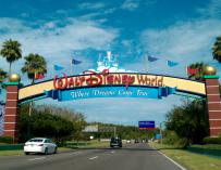 Fotografía de la entrada a los resorts de Disney en Orlando.