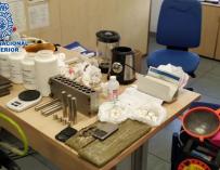 Laboratorio de cocaína en un trastero de Alcorcón