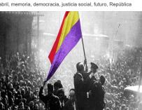 Iglesias aprovecha el 14-A para sacar la bandera republicana y repudiar a Franco
