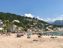 Puerto de Sóller, turismo, turistas, playa, Mallorca, verano, vacaciones