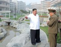Kim Jong-un, en su visita al resort de Corea del Sur