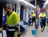 Fotografía servicio limpieza metro / EP