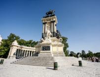 Imagen del monumento a Alfonso XII en el Parque del Retiro de Madrid.