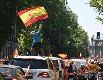 Manifestación en coche promovida por Vox en Madrid