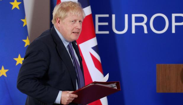 Boris Johnson, en la cumbre con la UE