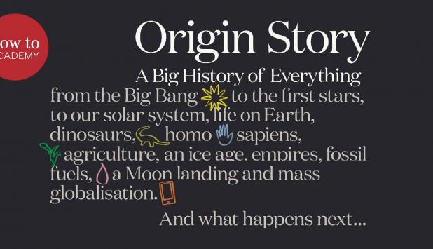 Fotografía del libro Origin Story: A Big History of Everything