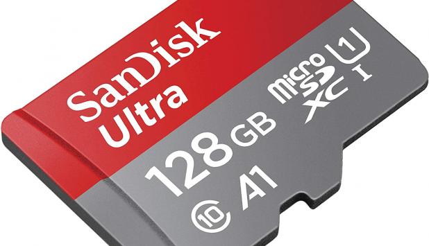Fotografía de la SanDisk Ultra Tarjeta de memoria microSDXC de 128 GB.