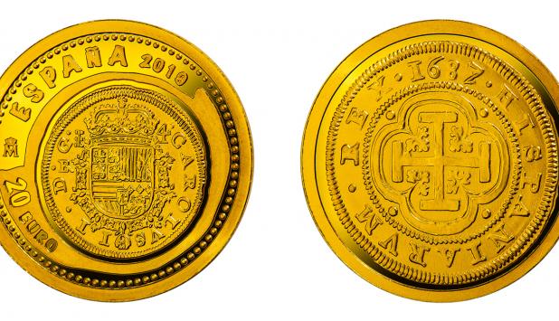 Fotografía de la moneda de 13,92 mm de las Joyas de la Numismástica.