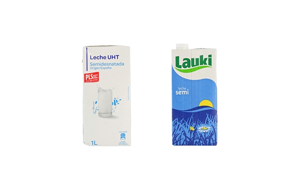 Carrefour y Lauki leche semidesnatada