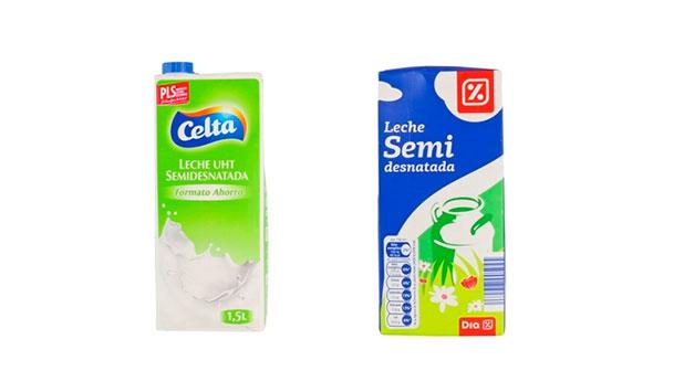 Celta y DIA leche semidesnatada